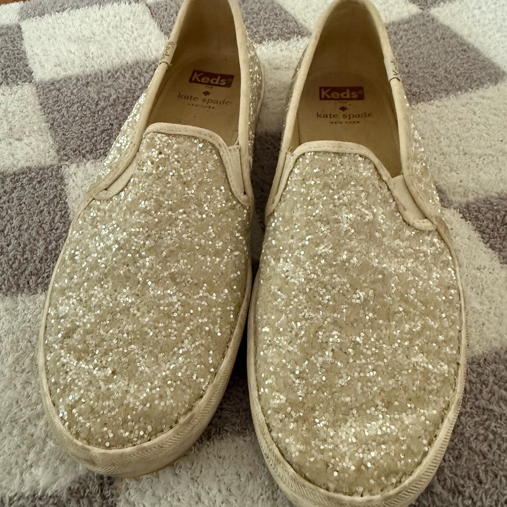 Kate Spade x Keds Glitter Slip-On Shoes